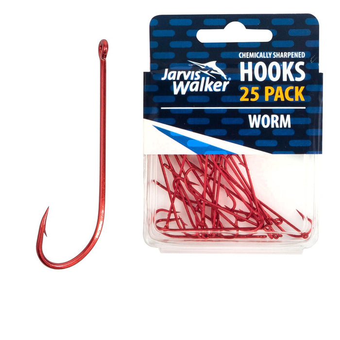 Jarvis Walker Chemically Sharpened Long Shank/Worm Hooks - Jarvis Walker —  Spot On Fishing Tackle